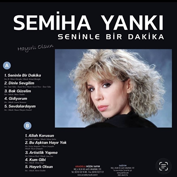Semiha Yankı - Seninle Bir Dakika (Renkli Plak)
